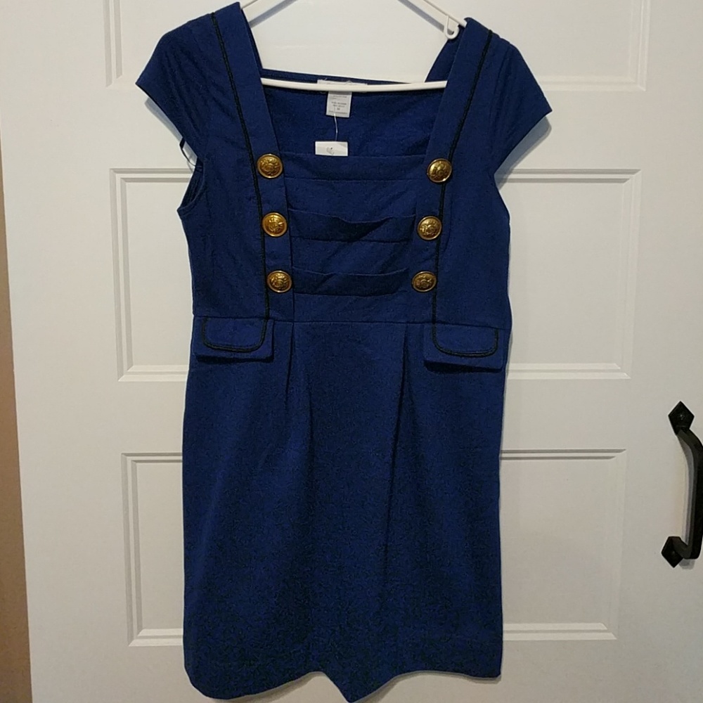 Sailor Inspired Navy Dress